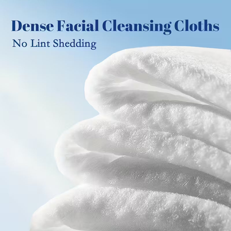 Thick Disposable Face Towels for Daily Cleansing, Extra Large Wet & Dry Cloths, 40 Sheets per Box, 10.24 × 11.81 Inches, Available in 1, 3 or 6 Boxes